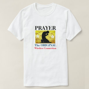 祈りの言葉-オリジナル無線つながりおもしろい Tシャツ