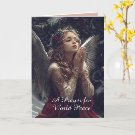 祈りの言葉 カード (黄色い花)