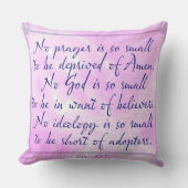 祈りの言葉 クッション (正面)