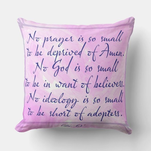 祈りの言葉 クッション (正面)