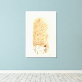 "祈りの言葉"コテルオールドシティエルサレムIsrael 絵を描 Art キャンバスプリント (インサイチュ (ウッドフロア))