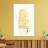 "祈りの言葉"コテルオールドシティエルサレムIsrael 絵を描 Art キャンバスプリント (インサイチュ (リビング))