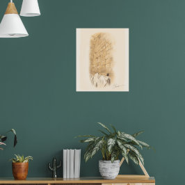 "祈りの言葉"コテルオールドシティエルサレムIsrael 絵を描 Art ポスター