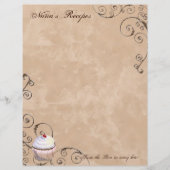 祈りの言葉&チョコレートウーマンのレシピページ用バインダー (正面)