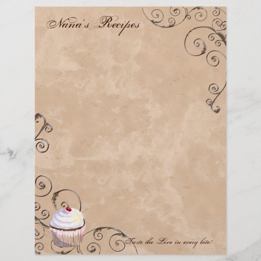 祈りの言葉&チョコレートウーマンのレシピページ用バインダー (正面)