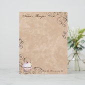 祈りの言葉&チョコレートウーマンのレシピページ用バインダー (スタンド正面)