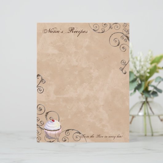 祈りの言葉&チョコレートウーマンのレシピページ用バインダー (スタンド正面)