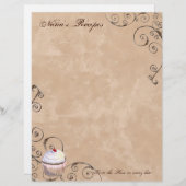 祈りの言葉&チョコレートウーマンのレシピページ用バインダー (正面/裏面)