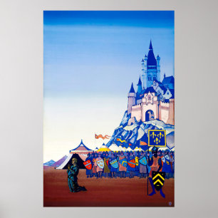 祈りの言葉。ニコラス・ローリッチによるジャンヌ・アーク ポスター
