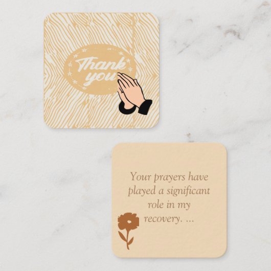 祈りの言葉 ノートカード (正面/裏面)