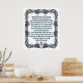 祈りの言葉 ポスター (キッチン)