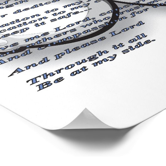 祈りの言葉 ポスター (角)