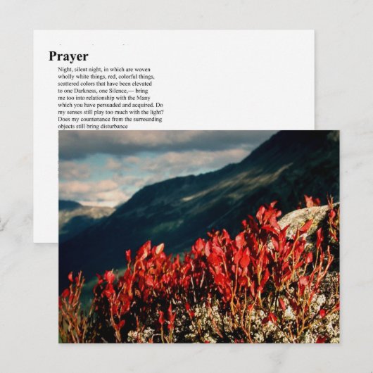 祈りの言葉 ポストカード (正面/裏面)