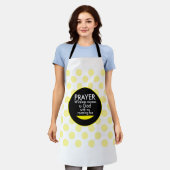 祈りの言葉 – ワイヤレス エプロン (着用した状態)
