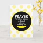 祈りの言葉 – ワイヤレス カード (黄色い花)