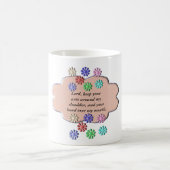 祈りの言葉 – 主救済私 コーヒーマグカップ (中央)