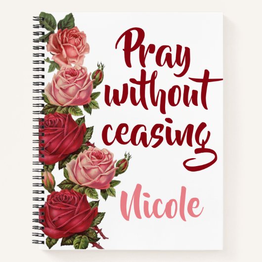 祈りの言葉（停止なし） ノートブック (正面)