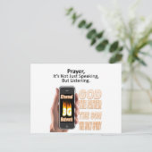 祈りの言葉:単話にsではなく聞s ポストカード (スタンド正面)