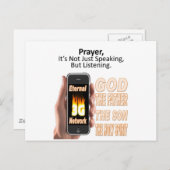 祈りの言葉:単話にsではなく聞s ポストカード (正面/裏面)