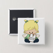 祈りの言葉 – 四角ボタン 缶バッジ (正面&裏面)