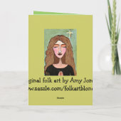 祈りの言葉-異教徒間の挨拶状で失った カード (裏面)