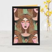 祈りの言葉-異教徒間の挨拶状で失った カード (黄色い花)