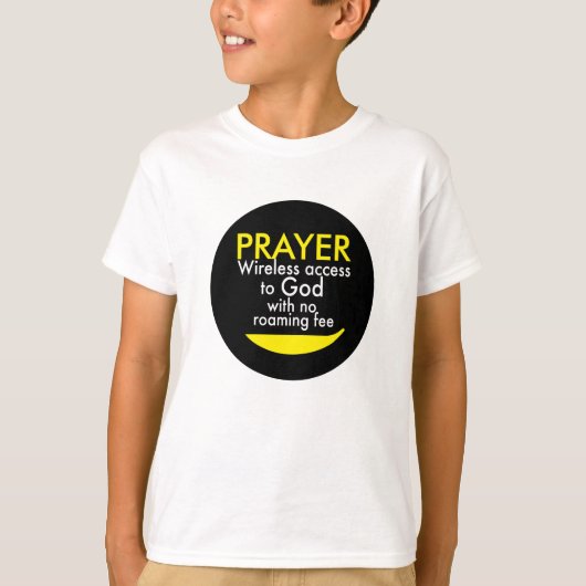 祈りの言葉 – 神へのワイヤレスアクセス Tシャツ (正面)