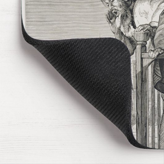 祈りの言葉、19世紀への祈とう時刻告知係の呼出し マウスパッド (コーナー)