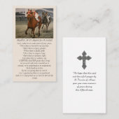 祈りの言葉:Assisi Companity CardのSt. Francis氏 名刺 (正面/裏面)