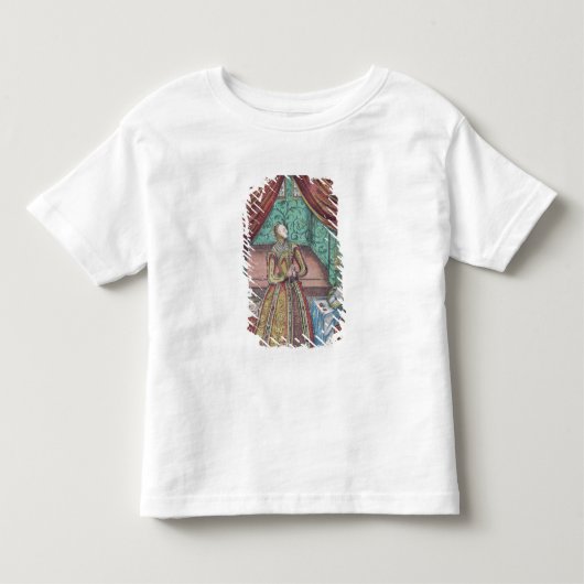 祈りの言葉、frontispieceのエリザベス女王一世 トドラーTシャツ (正面)