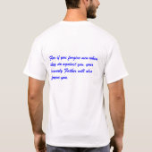 祈りの言葉 Tシャツ (裏面)