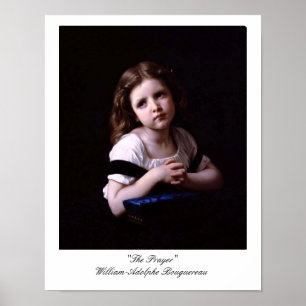 祈りの言葉by WIliam-Adolphe Bouguerau ポスター