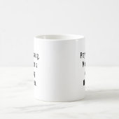 祈りは願い、瞑想は受け取ること コーヒーマグカップ (中央)