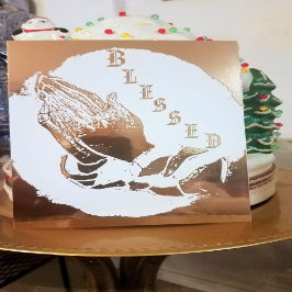 「祈りましょう」ローズゴールド 箔シーズンカード