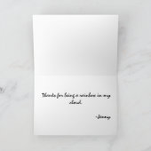 祈りをありがとう フラワーのイラスト サンキューカード (内部)