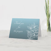 祈りをありがとう フラワーのイラスト サンキューカード (正面)