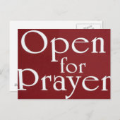 祈りを受け付け中 看板 ポストカード (正面/裏面)