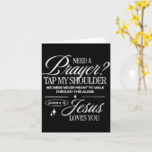 祈りを必要とする クリスチャンの男女（オ） カード (黄色い花)