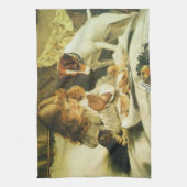 「祈りを捧げる、サスペンス」チャールズ・バートン・バーバー キッチンタオル (縦)