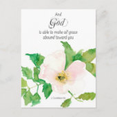 祈りカード 2コリントの聖書 プリムローズ ポストカード (正面)