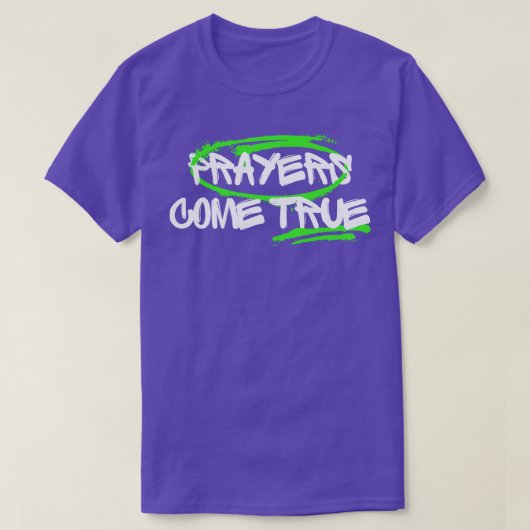 祈り来真のクリスチャン祈りの言葉 Tシャツ (デザイン正面)