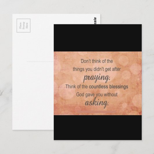 祈り ポストカード (正面/裏面)