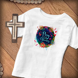 祈り ミラクルズ プレティ フローラル ドラゴンフライ イレリン トドラーTシャツ