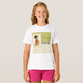 祈る女の子 ありがとう 神様 Tシャツ (正面フル)