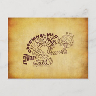 祈る女性の郵便はがき(ヴィンテージ) ポストカード