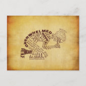 祈る女性の郵便はがき(ヴィンテージ) ポストカード (正面)