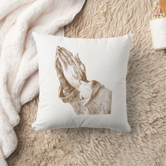 祈る手のカスタムの枕 クッション (ブランケット)