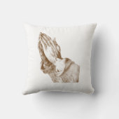 祈る手のカスタムの枕 クッション (裏面)