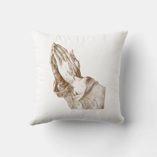 祈る手のカスタムの枕 クッション (裏面)