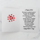 祈る母 インスピレーションあふれる母の日 カード (内部)